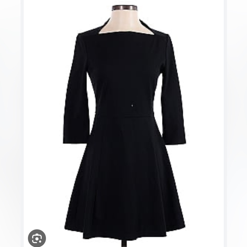 kate spade Broome Street Black Fit & Flare Skater Black Dress with Pockets